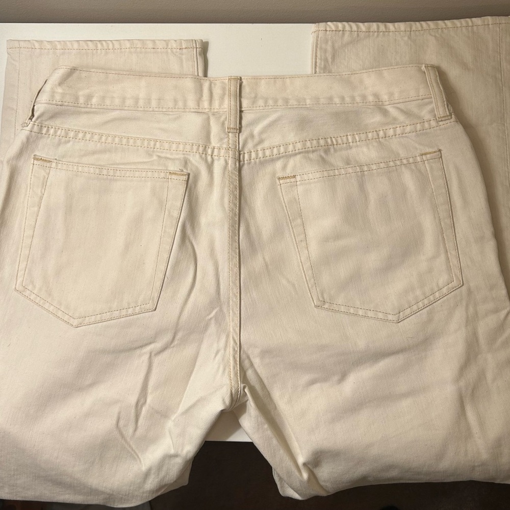 J. Crew Slim Straight White Pants